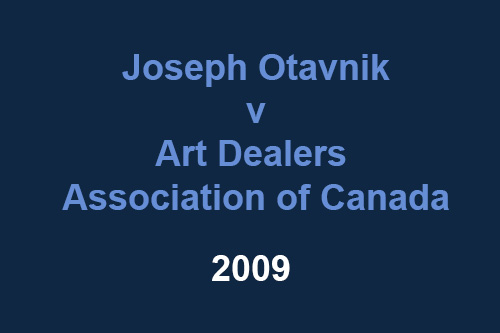 Otavnik v Art Dealers Association of Canada